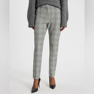 Express | Editor Plaid Mid-rise Skinny Pant Size 2